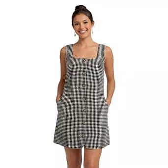 Women's Kittenish Squareneck Mini Dress