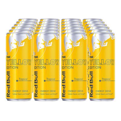 Red Bull Energy Drink Yellow Edition Tropical 0,25 Liter Dose, 24er Pack