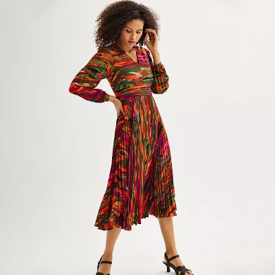 Women's Nanette Lepore Printed Pleated Maxi Dress