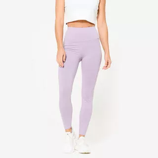 NYAMBA Leggings donna palestra modellanti traspiranti vita alta lilla