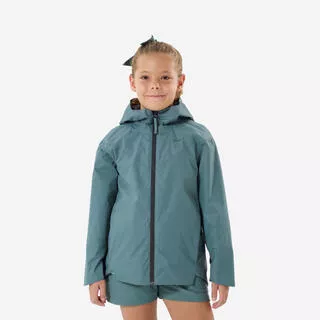 Giacca trekking bambina MH500 impermeabile verde