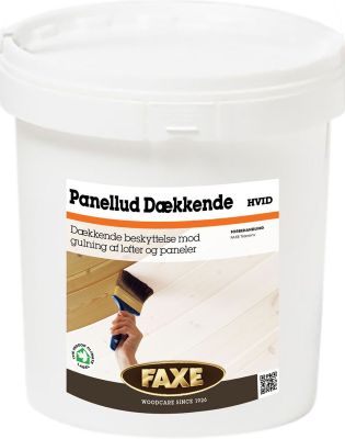 FAXE, Panellud, hvid dækkende, 4 L