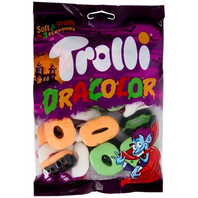 Dracolor bonbóny zuby Trolli