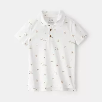 Toddler Boys Carter’s Easter Bunny Graphic Polo Shirt
