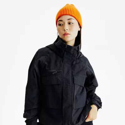 DECATHLON Jacke Damen Cropped - Lifetech schwarz