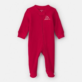 Baby Carter's Christmas One-Piece 2-Way Zip Sleep & Play Pajamas