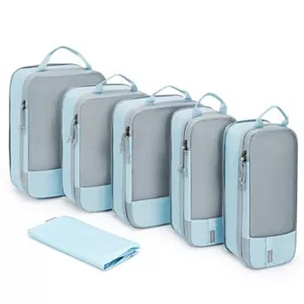 BAGSMART 6-In-1 Compression Packing Cubes