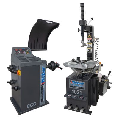 PKW Reifenmontiermaschine 1021 und Radwuchtmaschine "ECO" Set