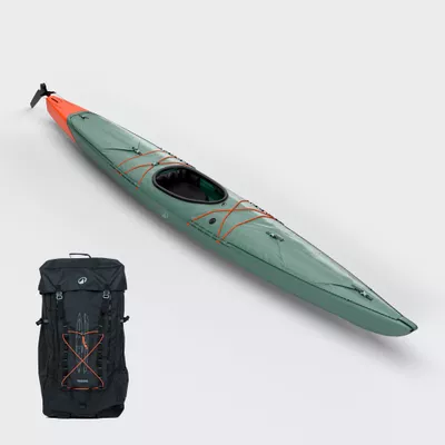 Kajak aufblasbar Expedition Drop Stitch Hochdruckboden 1-Sitzer - X900
