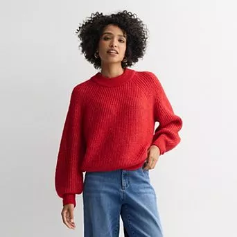 Women's Sonoma Goods For Life® Cozy Heritage Crewneck Sweater