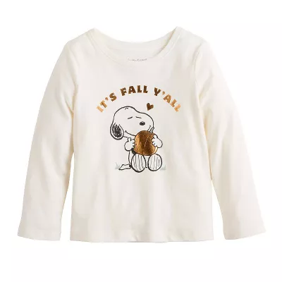 Girls 4-12 Jumping Beans® Peanuts Snoopy Graphic Long Sleeve Tee