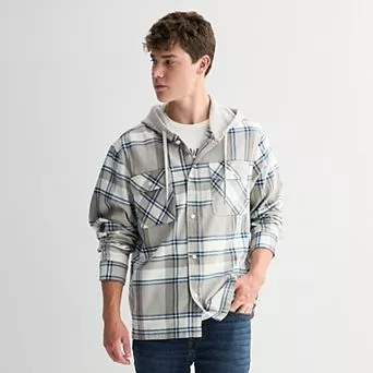 Men's Trinity Coast Hooded Flannel Shirt
