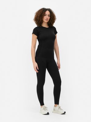 Camiseta deportiva de manga corta sin costuras