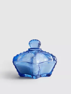 Vela aromática en frasco con tapa de estrella de mar