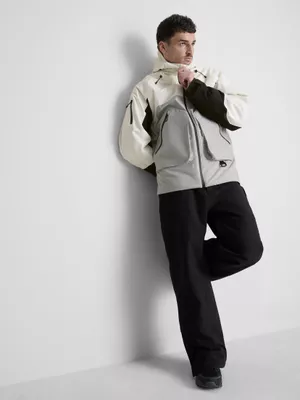 Chaqueta de esquí deportiva con bloques de color