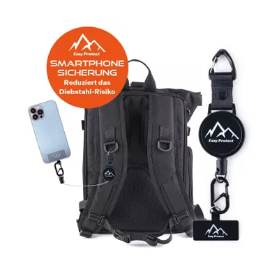 Easy Protect Smartphone-Sicherung 80cm schwarz