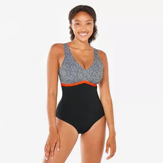 Costume intero acquafitness donna ROSY nero