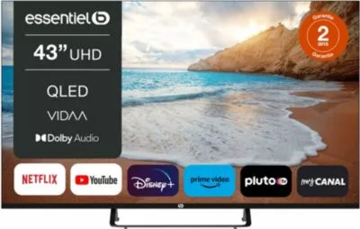 TV QLED ESSENTIELB 43QLED306-43 pouces (109cm)
