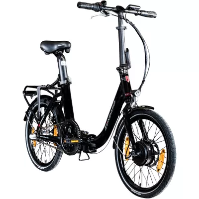 Zündapp ZXT20 E Bike 20 Zoll E Klapprad Tiefeinsteiger 3 Gang 145 - 185 cm schwarz