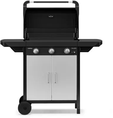 Plancha gaz CAMPINGAZ EX 3 noir 3 brûleurs sur chariot couvercle de cuissson, 60x35 cm