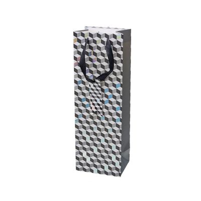 Father's Day Gift Bottle Bag Foil Stripe