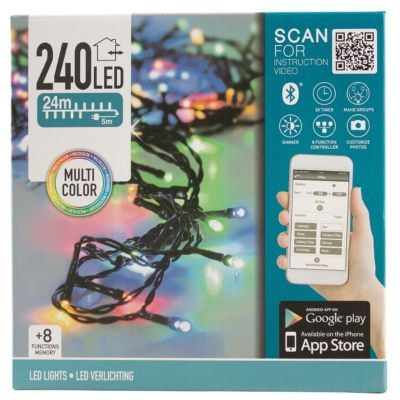 Lyskæde, 24 m, 240 LED