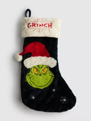 Calcetín navideño de El Grinch