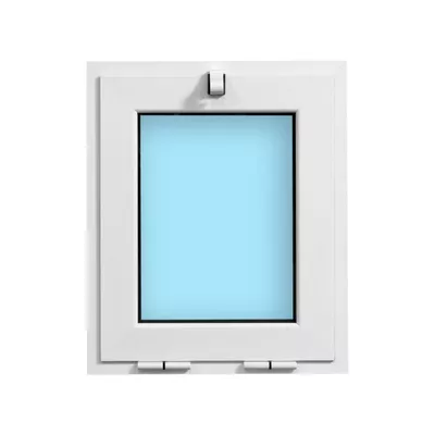 VENTANA ALUMINIO PRACTICABLE GOLPETE  BLANCA 50X60CM