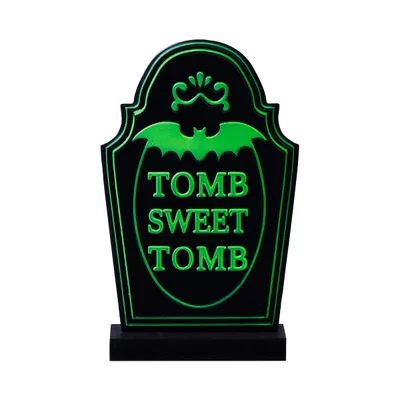 Halloween Table Plaque Glow Tombstones Assorted