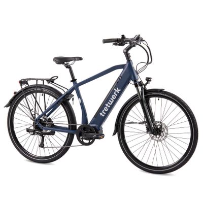 Tretwerk Sonic Pedelec 28 Zoll E Bike Trekkingrad 160 - 180 cm Elektrofahrrad Trekking 8 Gänge blau
