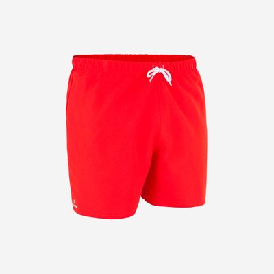 Decathlon | Costume mare uomo HENDAIA ECO corto rosso |  Olaian