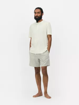 Pijama corto de popelina