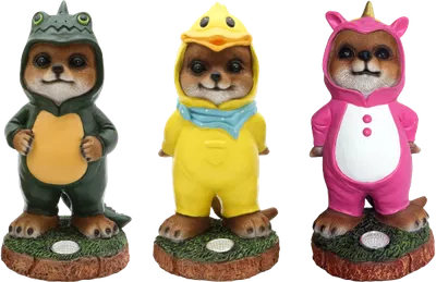 Solar Baby Meerkat Garden Ornament