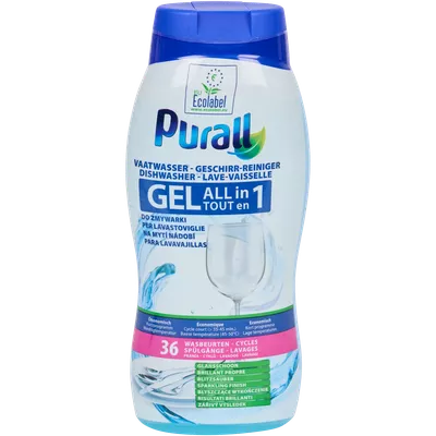 Gel na mytí nádobí Purall All-in-1