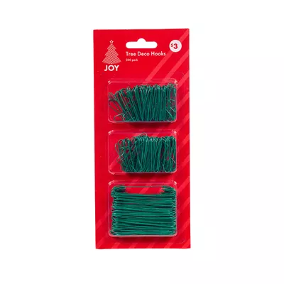 Christmas Tree Decoration Hooks 300pk