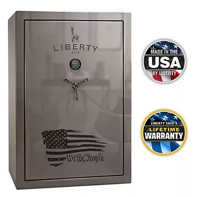 Liberty Safe 60 Long Gun + 6 Handgun 22.8 cu. ft. Electronic Lock We the People Gun Safe, Gray Gloss