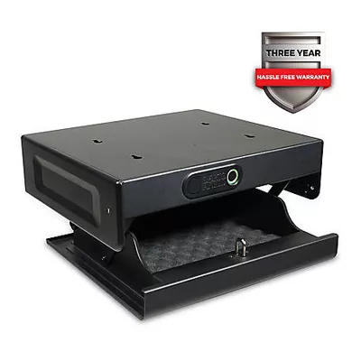 Sports Afield 1 Gun 0.09 cu. ft. Biometric Home Defense Under Counter Quick Access Gun Vault