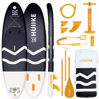 Tavola Sup Gonfiabile Adulti Accessori Premium, HUIIKE, Nero, Alta Stabilità