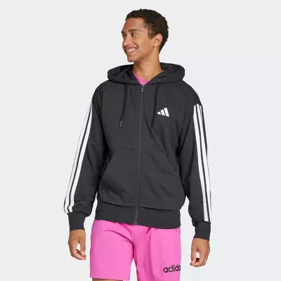 ADIDAS Kapuzenjacke Herren Baumwolle - schwarz