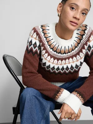 Jersey con grecas alpinas de Paula Echevarría