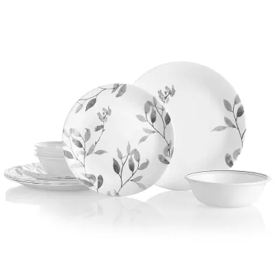 Corelle Misty Leaves 12 pc Dinnerware Set