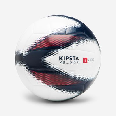 Volleyball Größe 5 - V500 grau/blau/rot