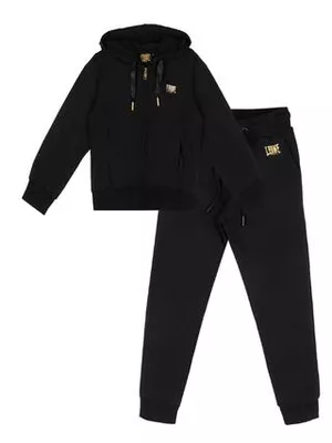 LEONE 1947 APPAREL Tuta invernale da bambina con cappuccio e zip "Gold"
