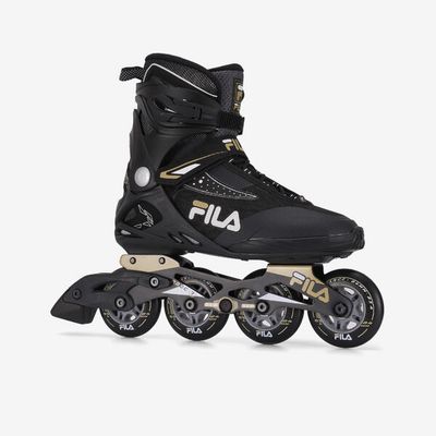 FILA Inline Skates Inliner Damen/Herren Fitness - Fila Bond 84 mm schwarz/gold