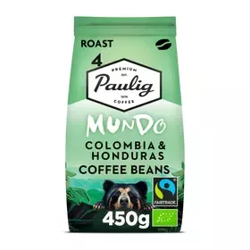 Paulig Mundo Colombia & Honduras luomu kahvi kahvipapu 450g