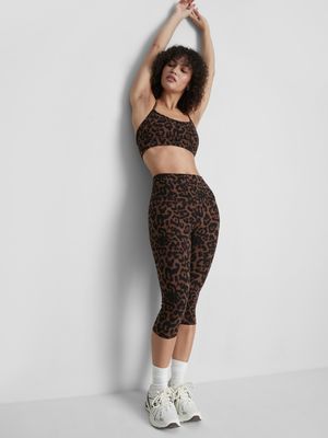 Leggings capri deportivos de leopardo