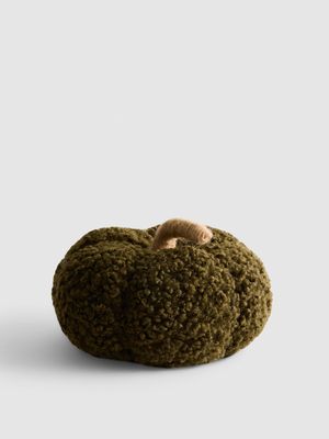 Adorno en forma de calabaza de bouclé