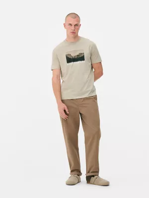Camiseta con estampado gráfico «Rocky Mountains»