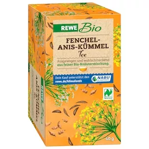 REWE Bio Fenchel-Anis-Kümmel Tee 40g