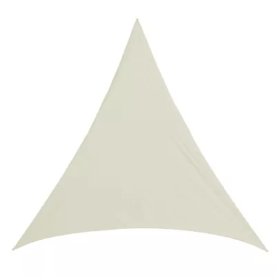 Solsejl, trekantet, beige
